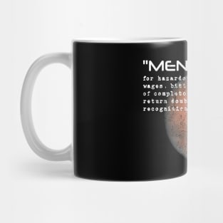 Mars Exploration Shackleton Ad Text Mug